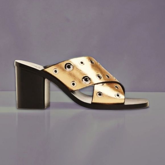Rag & Bone Paige Sandals in Gold Grommet - Picture 11 of 16